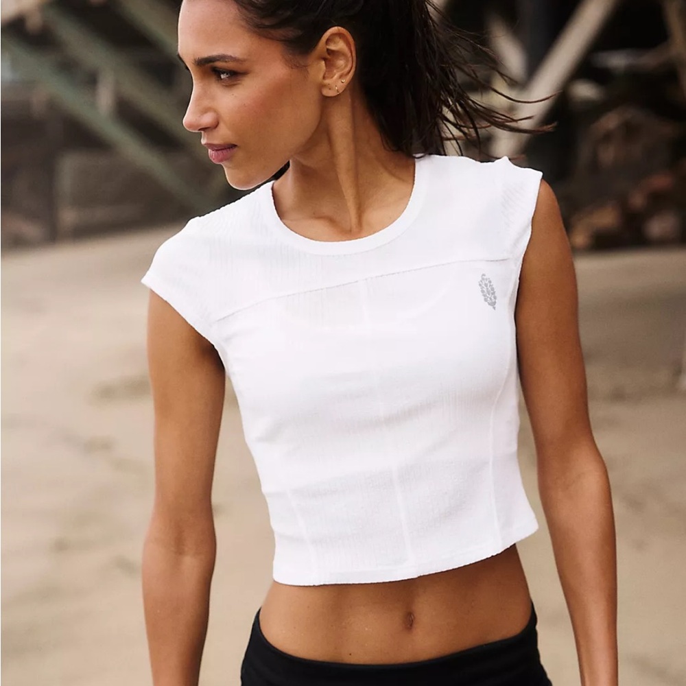 NWT Free People Movement Tempo Ribbed Baby Tee
